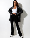 Image of Siari Flare Trouser in Lycra Black