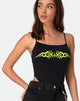 Image of Solemo Bodice in Black with Green Tribal