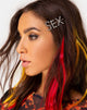 Image of Hair Clip with Silver Sex Logo