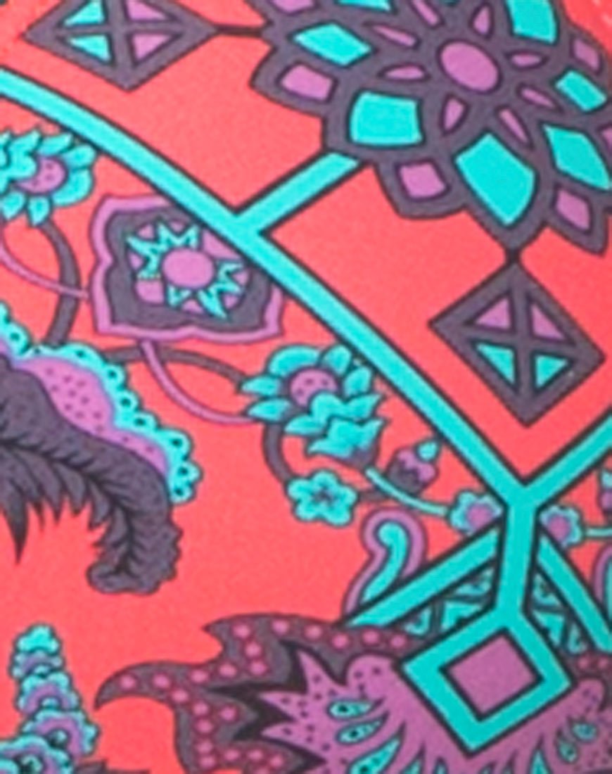 Image of Motel Sugar Tie Bikini Bottom in Magic Carpet