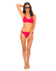 Image of Motel Sunstone Strappy Bikini Bottom in Raspberry