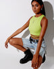 Image of Tasve Crop Top in Lime
