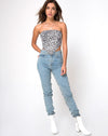 Image of Tielda Crop Top in Dalmatian