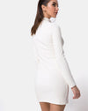 Image of Tor Bodycon Dress in Rib White