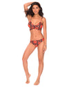 Image of Twist Wrap Bikini Bottoms in Flaming Skies