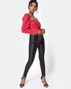 Image of Valena Top in Rouge Rose Pink