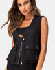 Image of Vest Top Black
