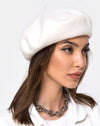 Image of Wool Beret in Cream