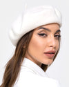 Image of Wool Beret in Cream