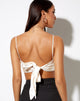 Image of Zashe Cami Top in Satin Ivory