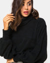 Image of Nizer High Neck Jumper in Black