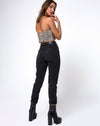 Image of Zipshi Crop Top in Rar Leopard Brown