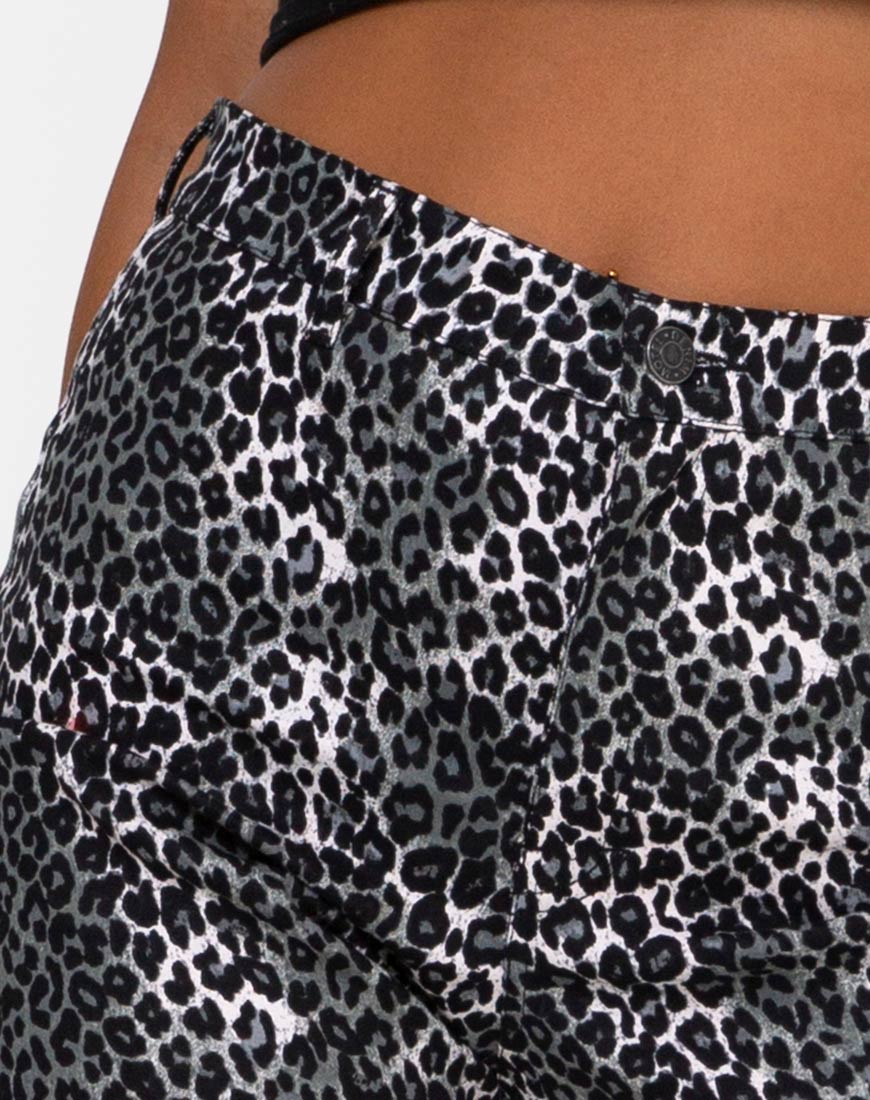 Image of Zoven Trousers in Rar Leopard Grey