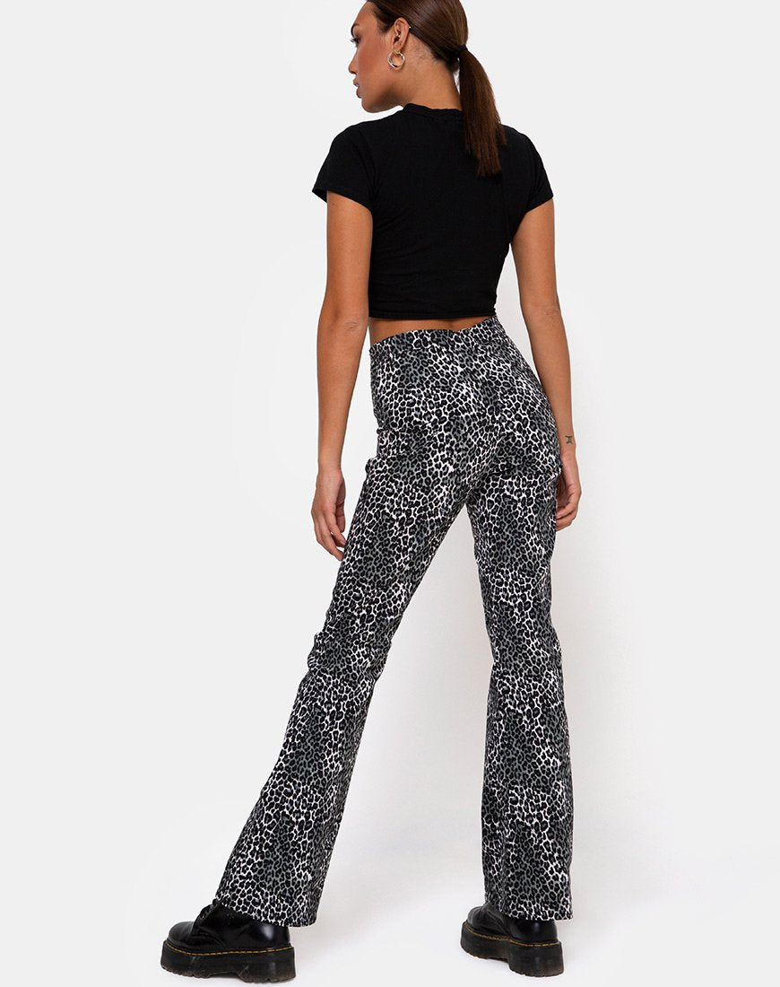 Image of Zoven Trousers in Rar Leopard Grey