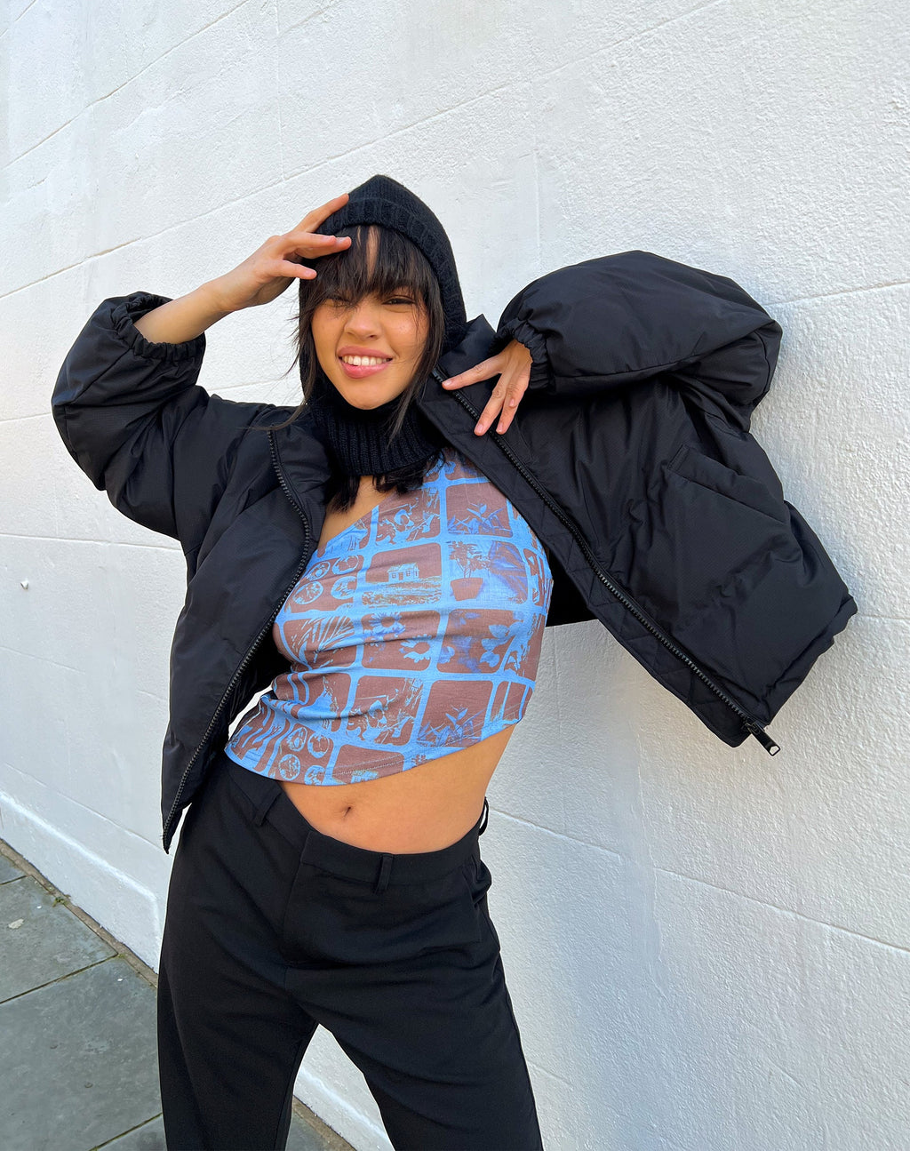 Rinja Top in Photographic Blue