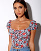 Image of Mazu Top in Blooming Rose