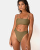 Image of Zamia Swimsuit in Matte Khaki