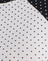 White and Black with Micro Polka Print