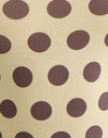 Yellow with Big Brown Polka Dots