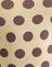 Yellow with Big Brown Polka Dots