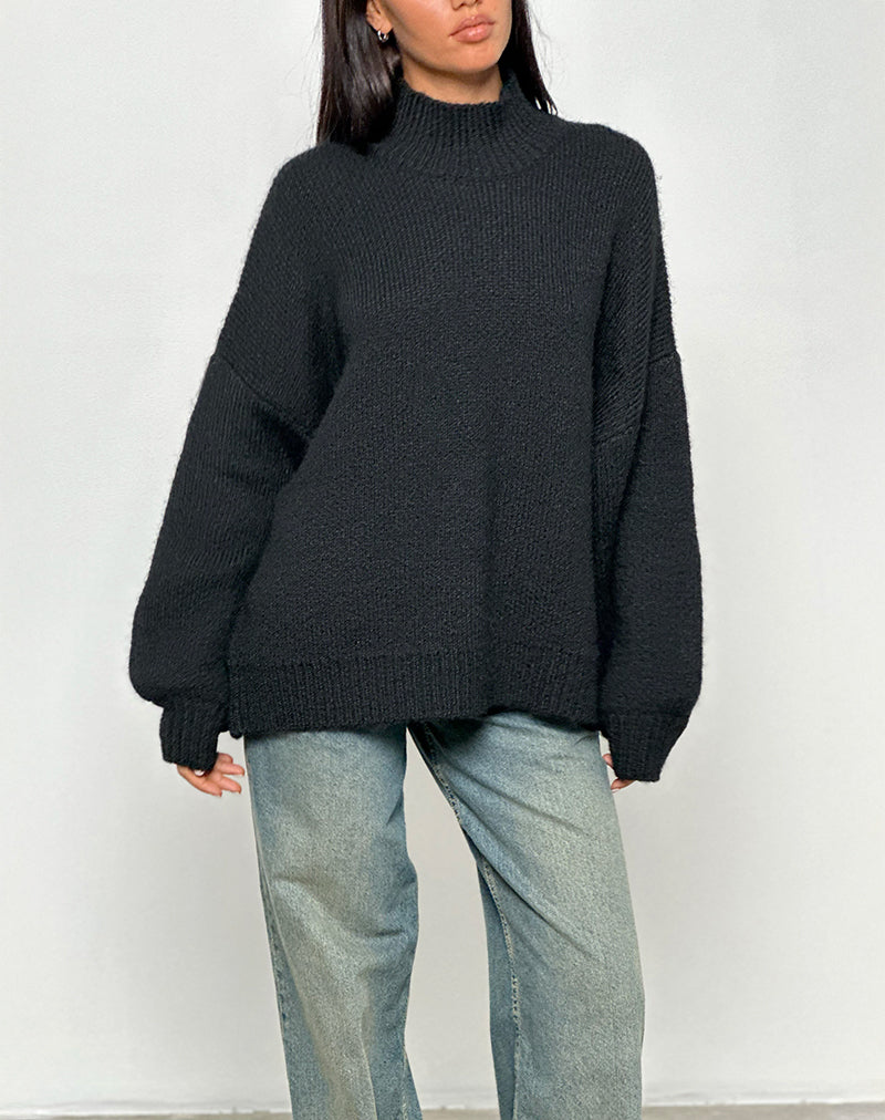 Image of Amato Oversized Jumper in Black