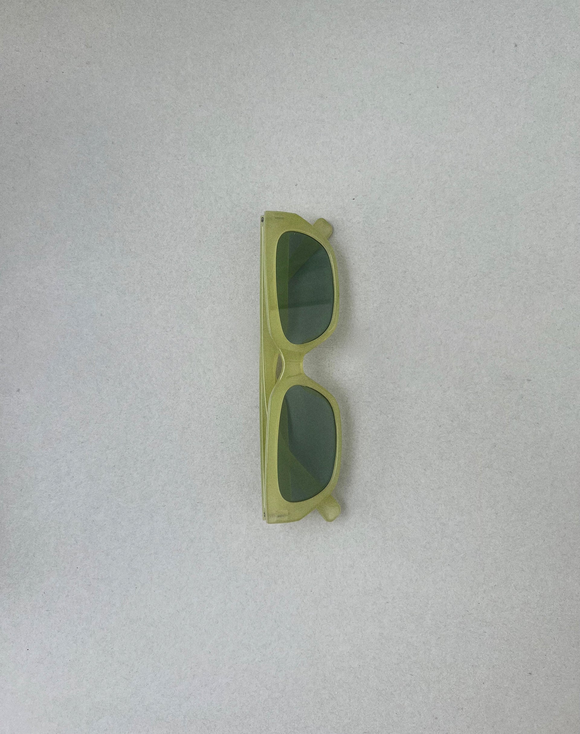 image of Amiah Rectangle Sunglasses in Light Green
