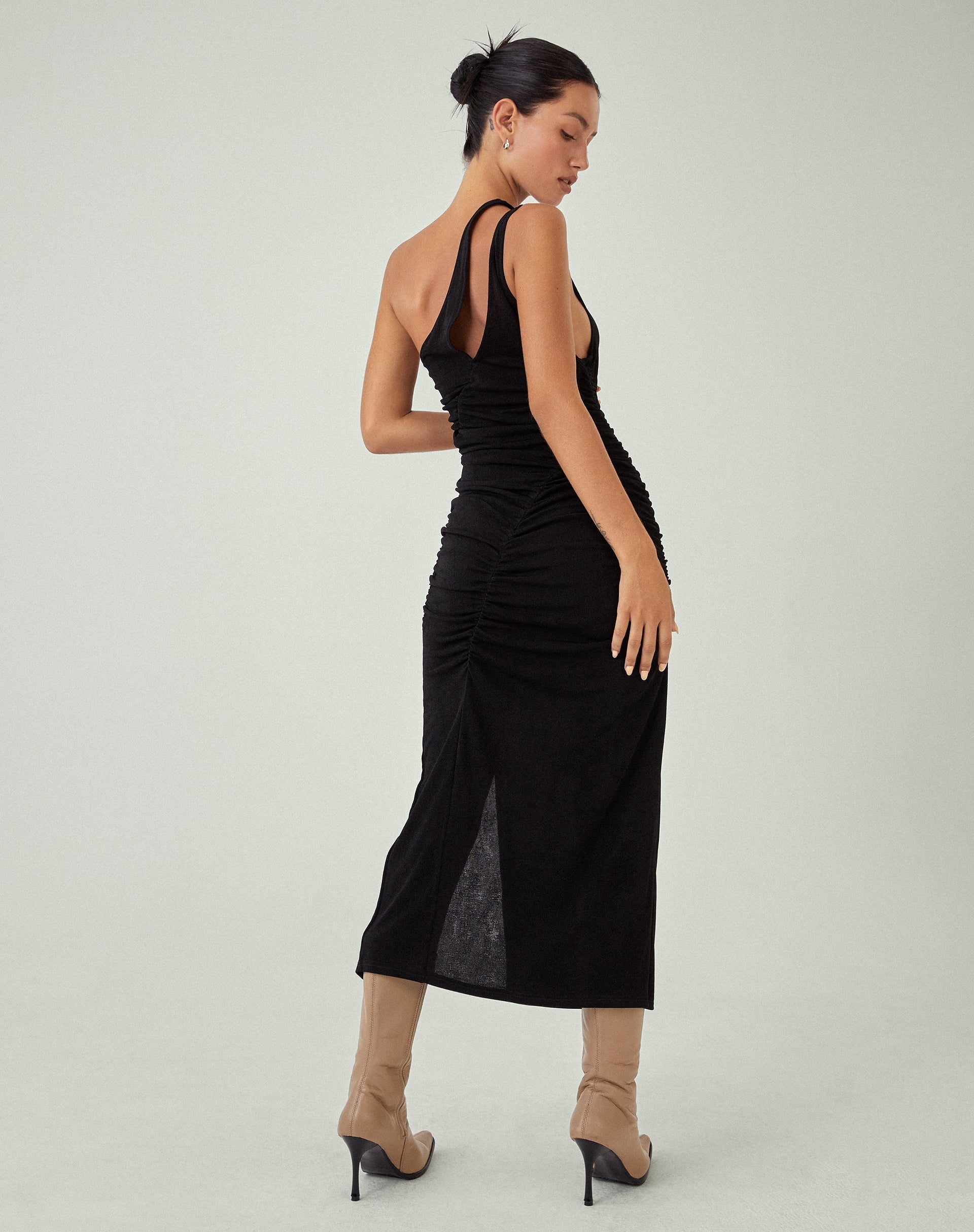 image of MOTEL X JACQUIE Arista Midi Dress in Black