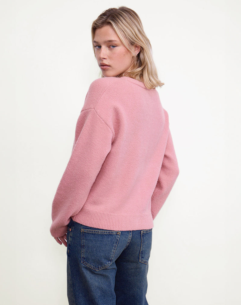 Image of Aura Cardigan in Dusty Pink