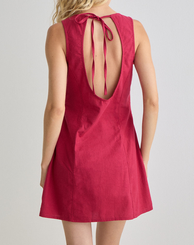 Ayana Mini Dress in Adrenaline Red