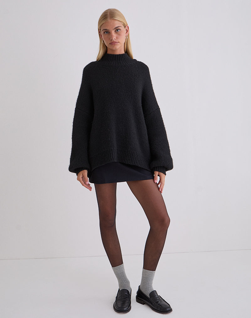 Image of Amato Oversized Jumper in Black