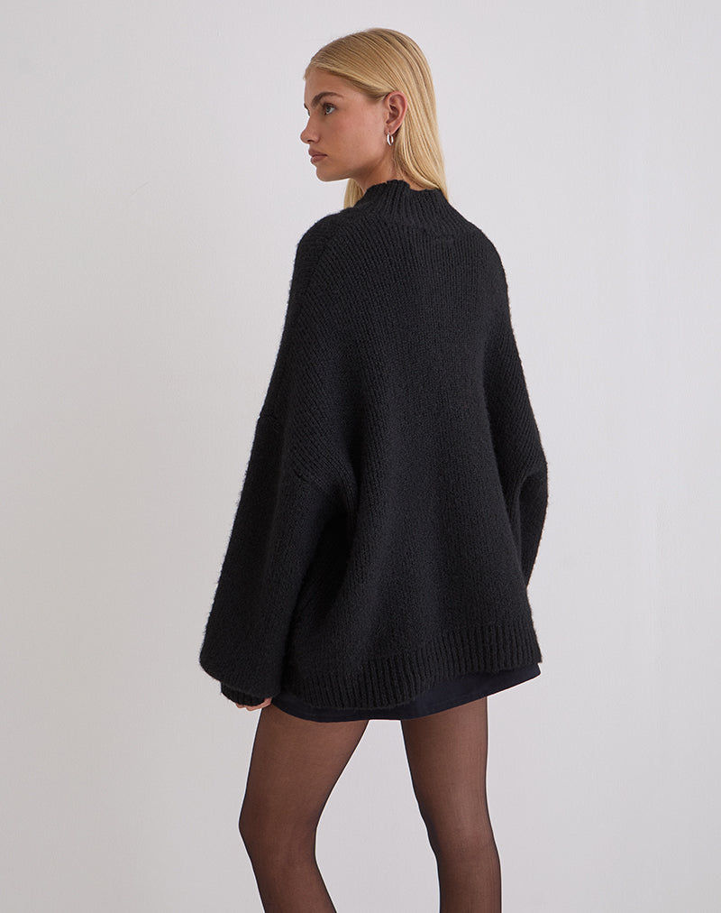 Image of Amato Oversized Jumper in Black