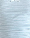 Blue and White Stripe