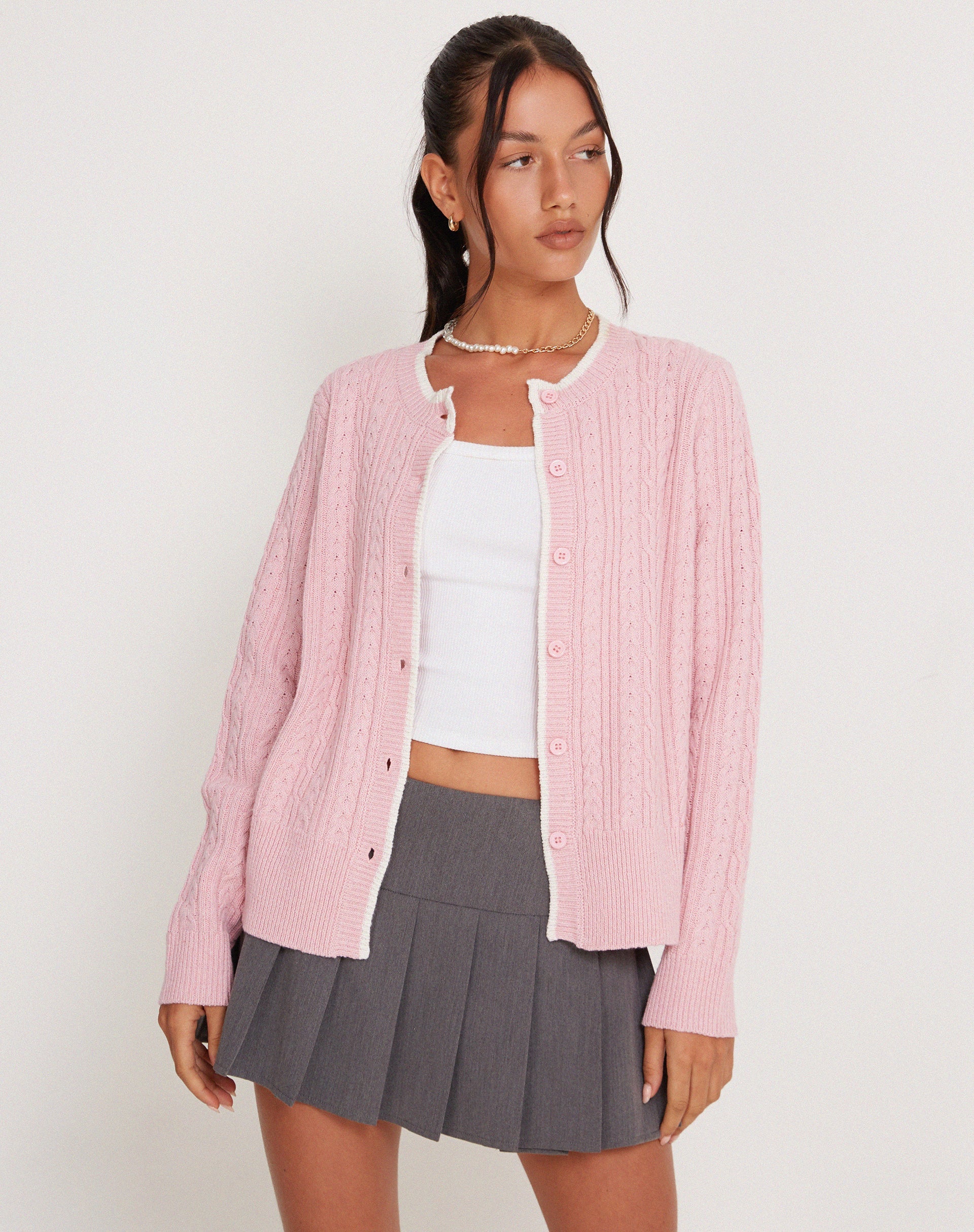 Fushia cardigan shop