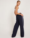 Image of Bennett Trouser in Tailoring Navy with Side Stripe