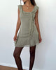 Image of Binita Mini Dress In Chiffon Olive