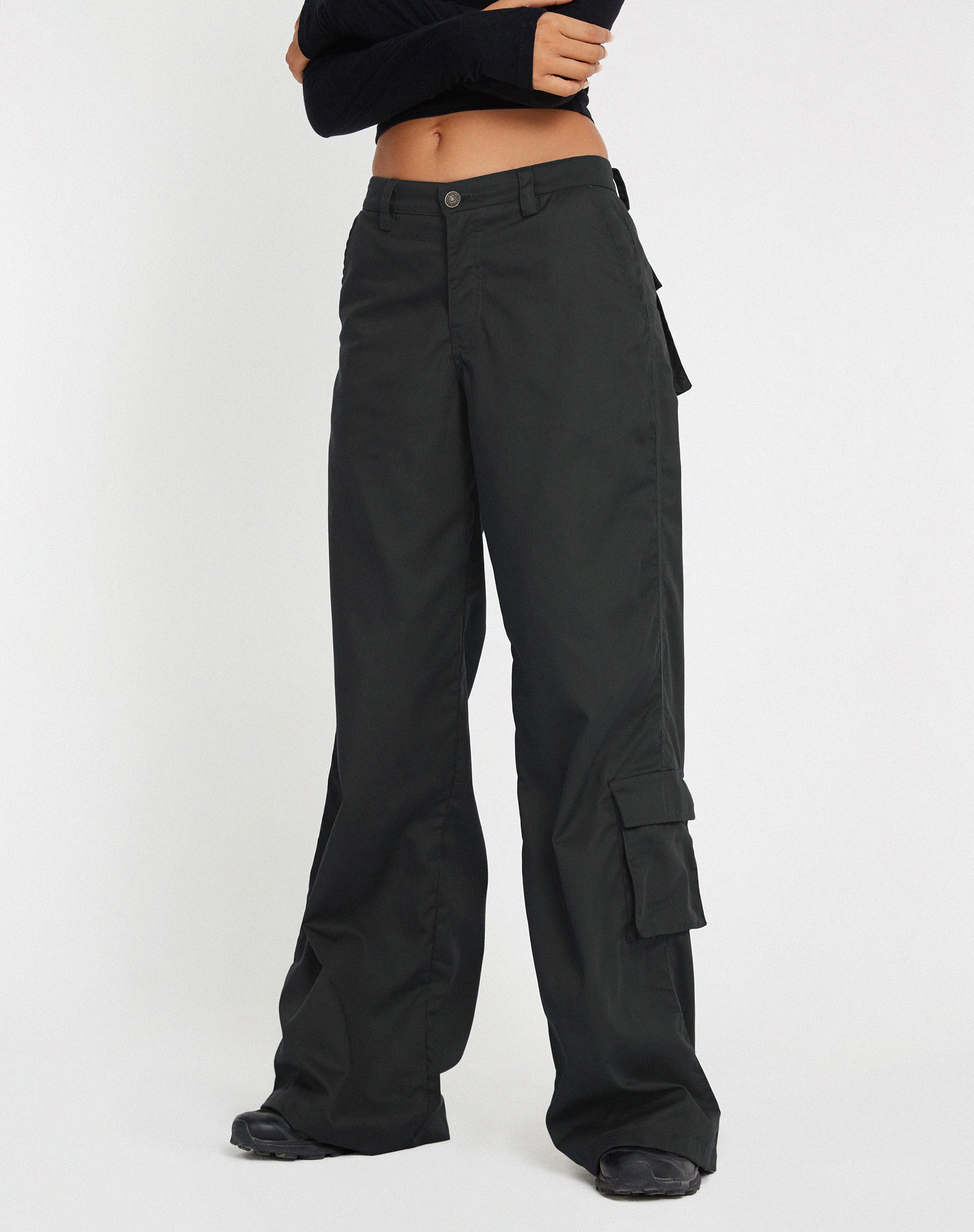 image of Blair Cargo Trousers in Dark Grey