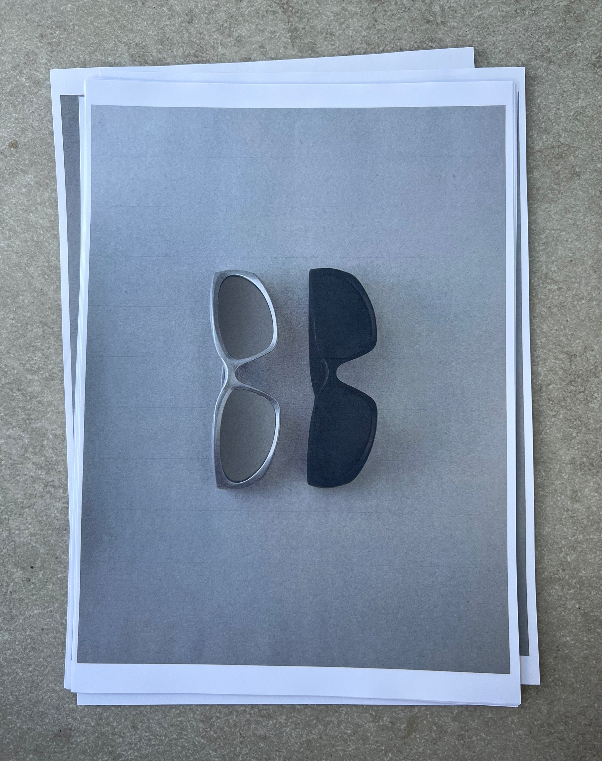 image of Blake Wrap Sunglasses in Silver