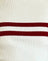 Ivory with Red Stripes