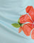 Blue with Orange Flower