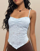 Image of Brando Cami Top in Zinnia Lace Blue