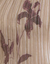  Light Gold Shimmer with Slim Flower Print