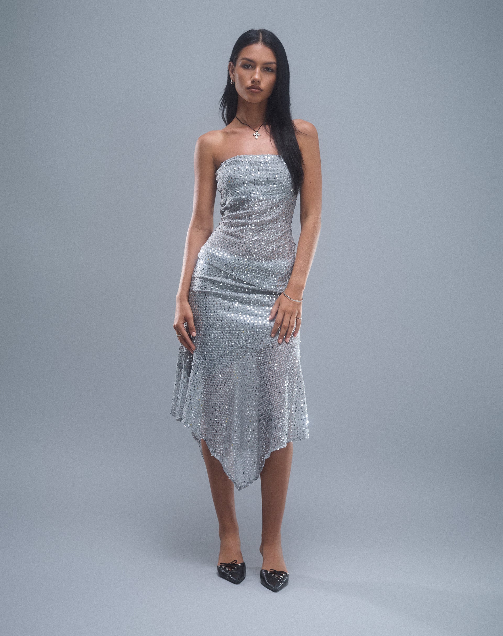 Sequin skirt knit clearance dress