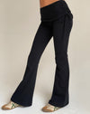 Image of Jacie Jersey Flare Trouser in Black