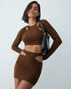 IMAGE OF Cajsa Crop Top in Cocoa