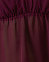 Satin Chiffon Burgundy