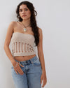 Image of Camille Knitted Tube Top in Neutral
