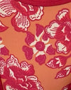 Floral Fun Orange with Contrast Binding