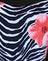 Floral Zebra with Contrast Binding