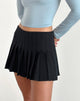 Image of Cida Small Pleat Mini Skirt in Navy