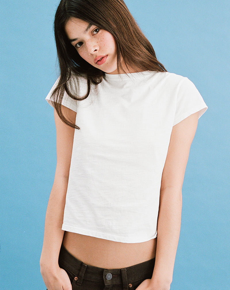 Ivory Baggy Tee | Clio – motelrocks-com-aus